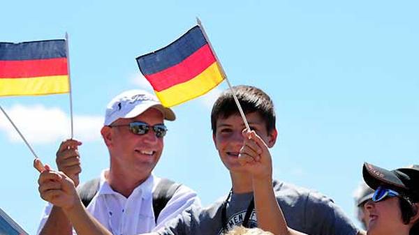 Auch die Freude bei den deutschen Golf-Fans in Kohler/Wisconsin ist groß