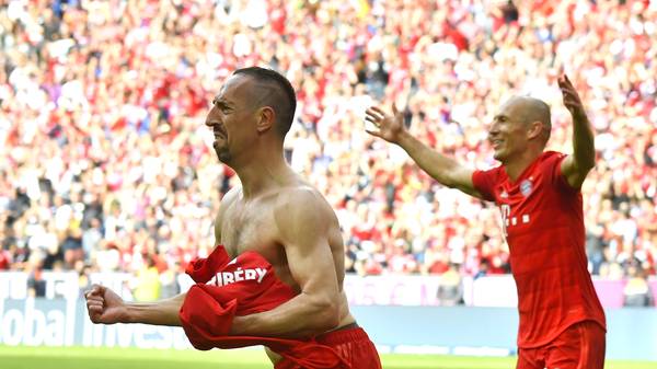 Franck Ribery und Arjen Robben stehen vor ihrem letzten Pflichtspiel beim FC Bayern