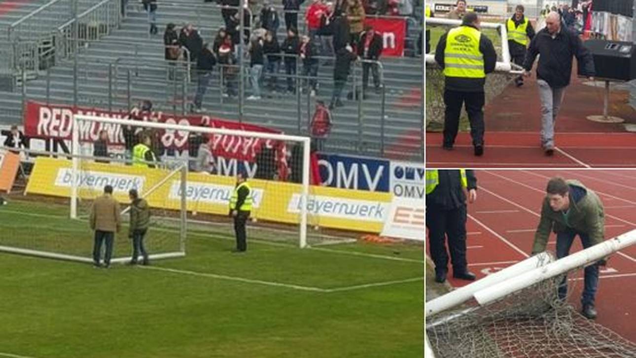 Pfosten angesägt! Torbruch bei FCB II