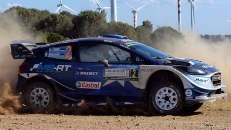 Ott Tänak ist der neue Spitzenreiter der Rallye Sardinien