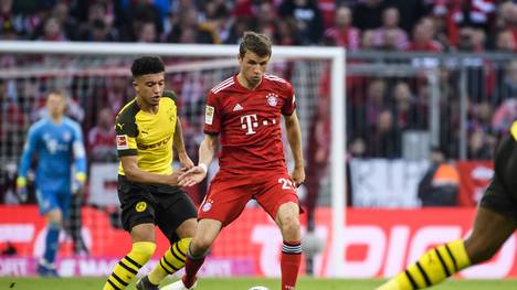 Jadon Sancho und Thomas Müller stehen bei Bayern - Dortmund in der Startelf