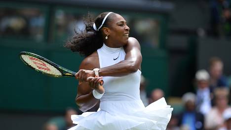 Serena Williams setze sich gegen Amra Sadikovic durch