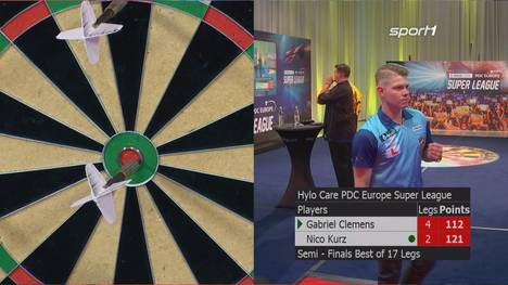 Was für ein dramatisches Halbfinale! Nico Kurz entscheidet das Duell der Turnierfavoriten gegen Gabriel Clemens Dank zweier überragender High-Finishes für sich.