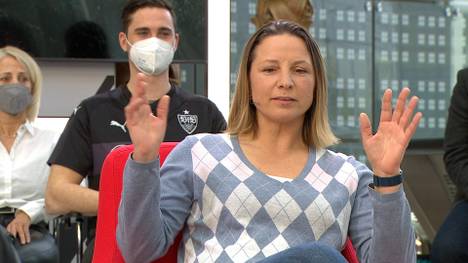 Bei der 1:4-Pleite gegen Frankfurt schoss Davie Selke das einzige Tor für die Hertha. Im STAHLWERK Doppelpass kritisiert Inka Grings den Jubel des Stürmers nach dem Tor. 