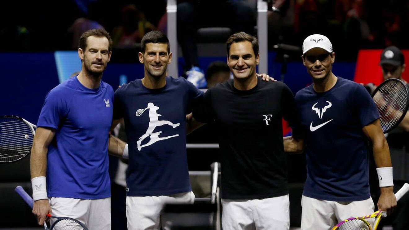 Andy Murray, Novak Djokovic, Roger Federer und Rafael Nadal (v.l.n.r.) stehen für eine Tennis-Ära