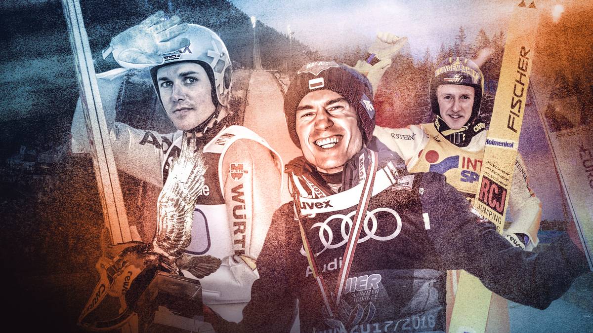 Kamil Stoch hat bei der Vierschanzentournee den Rekord von Sven Hannawald mit vier Siegen eingestellt und sich damit unsterblich gemacht. Doch zählt der Pole damit auch bereits zu den besten Skispringern aller Zeiten? SPORT1 stellt die Top 10 vor