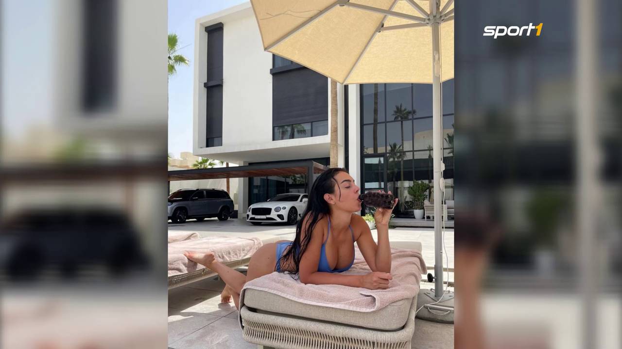 Cristiano Ronaldo und Georgina genießen Familienglück am Pool