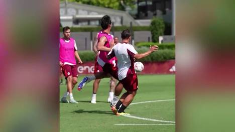 Direkt in seinem ersten Training bei der AS Rom zaubert Mats Hummels auf und begeistert seine Teamkollegen mit seinem ersten Tor. 