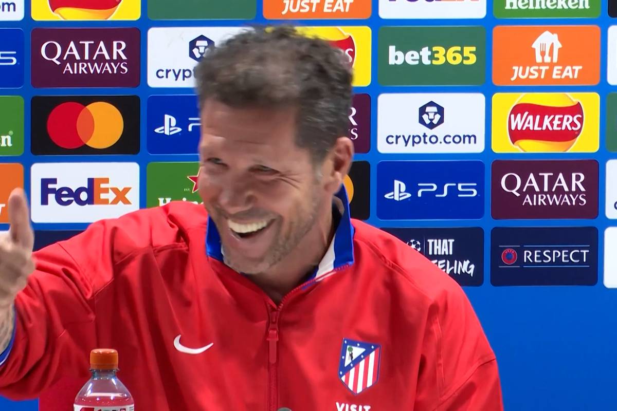 Simeone muss über eigenen Witz lachen - zu Recht
