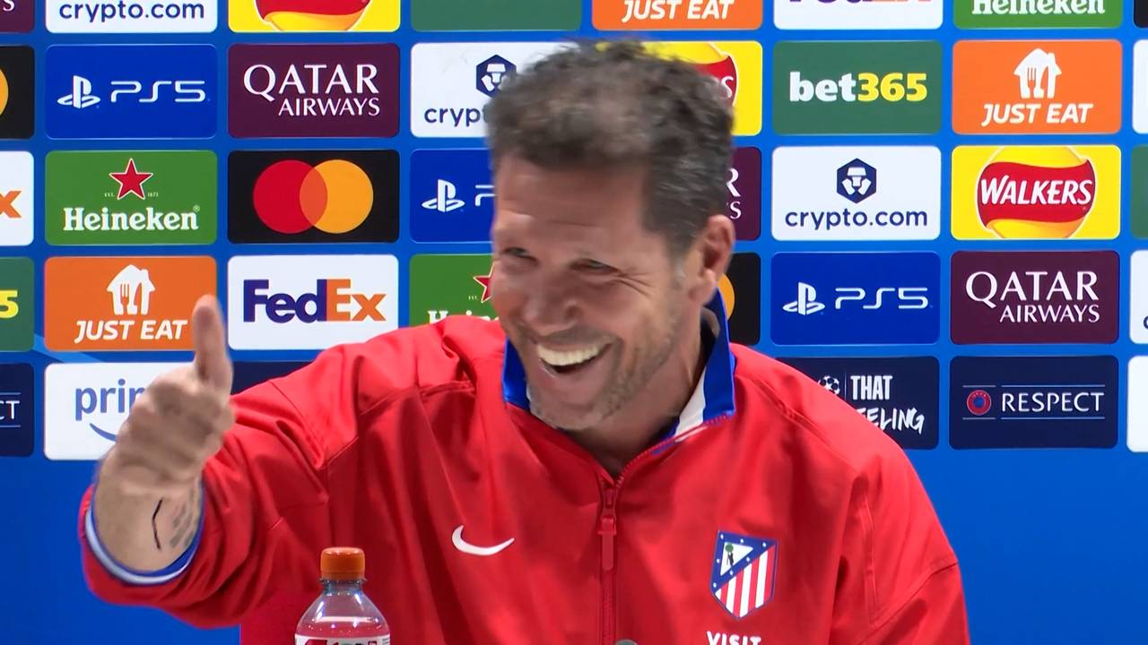 Simeone muss über eigenen Witz lachen - zu Recht
