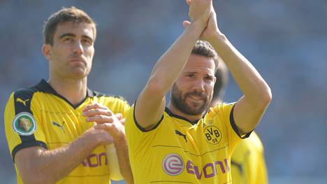 Gonzalo Castro von Borussia Dortmund applaudiert