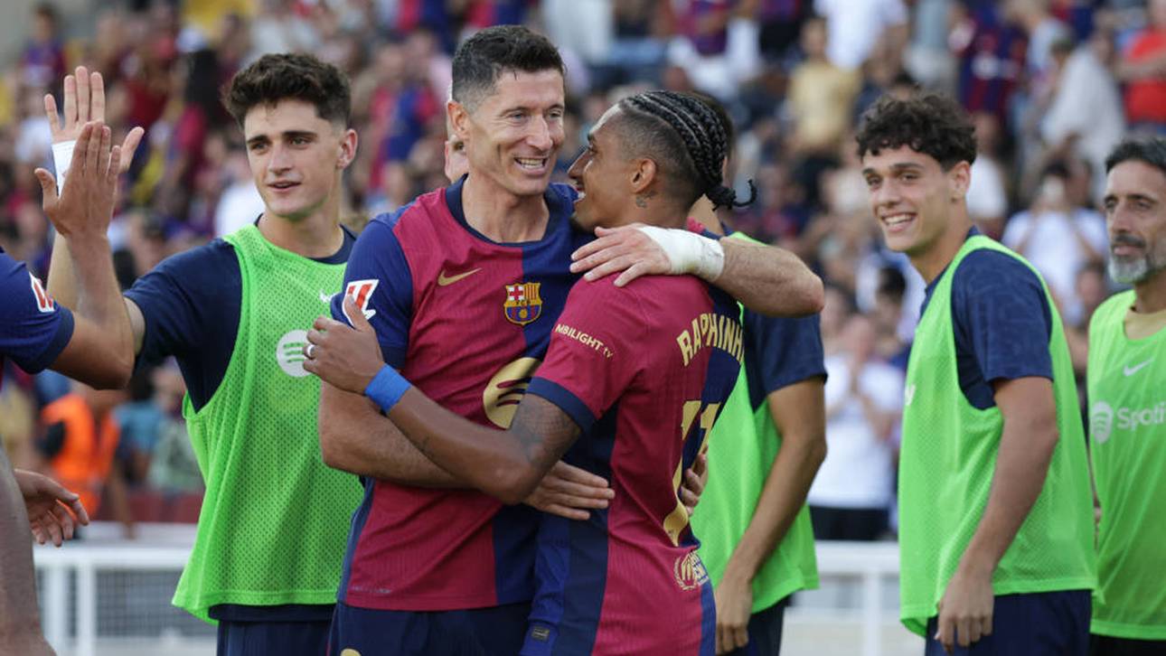 Robert Lewandowski harmoniert besonders gut mit Raphinha