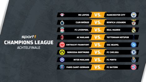 Die Achtelfinal-Partien der Champions League wurden in Nyon ausgelost. Alle vier deutschen Teams haben dabei Hammerlose bekommen, einige Topduelle sind also zu erwarten. 