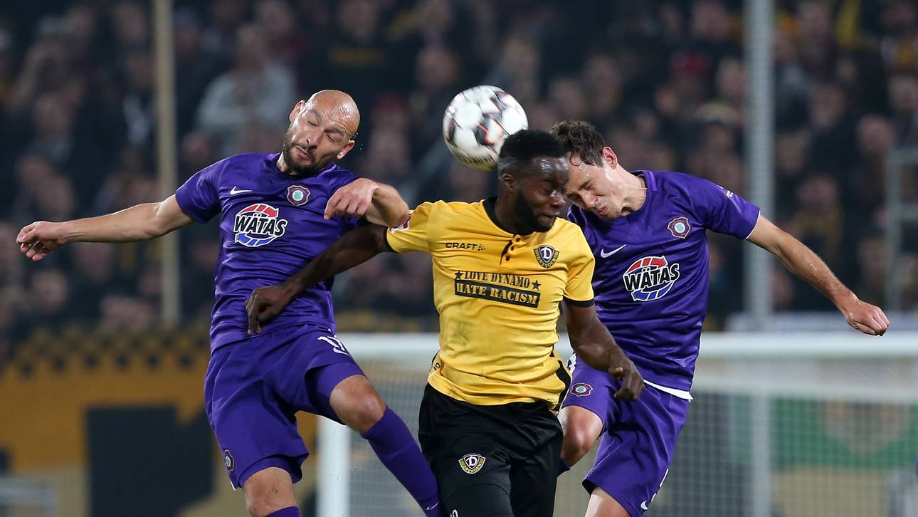 Aue rettet Punkt in Unterzahl