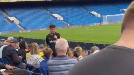 Timo Werner hat beim FC Chelsea keinen leichten Stand. Bei einer öffentlichen Trainingseinheit musste der Nationalstürmer eine verbale Fan-Attacke über sich ergehen lassen.