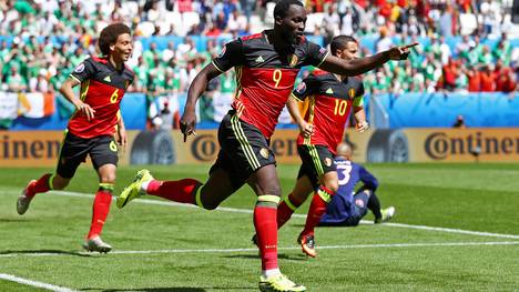 Romelu Lukaku erzielte beim Sieg von Belgien gegen Irland zwei Tore