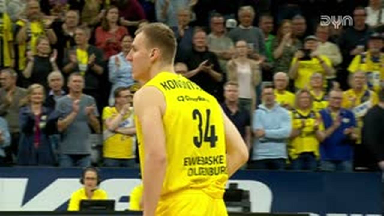 Spiel Highlights zu EWE Baskets Oldenburg - Tigers Tübingen