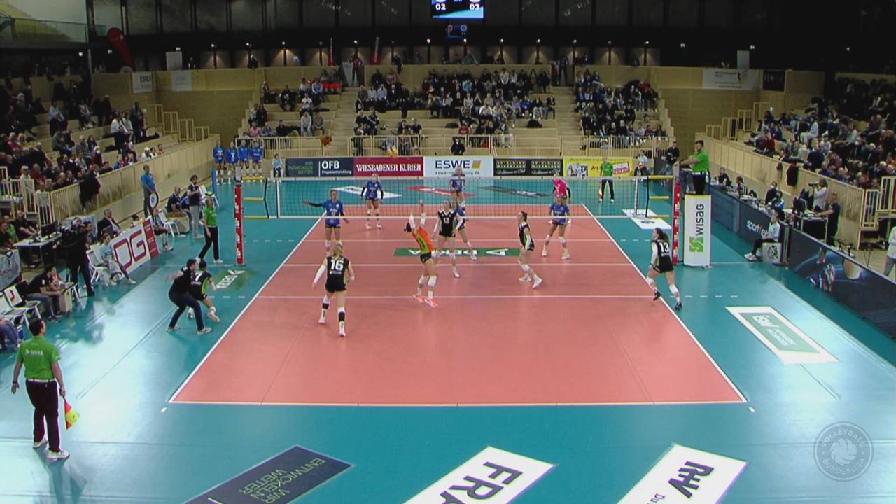 Volleyball Bundesliga: Wiesbaden gewinnt Fünf-Satz-Krimi gegen den VC Wiesbaden