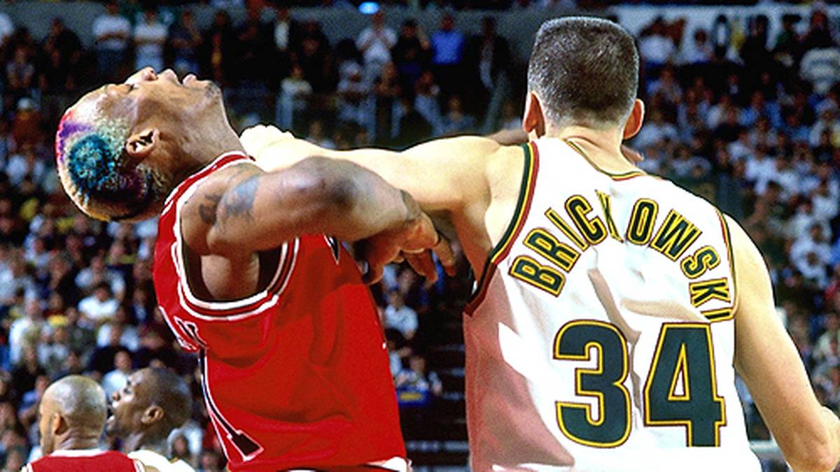 Der Coach der Super Sonics setzte Frank Brickowski auf Rodman an. Mit überharter Spielweise sollte er dem Bulls-Forward den Schneid abkaufen