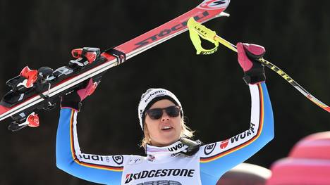 Viktoria Rebensburg rast in Garmisch-Partenkirchen auf Platz drei Abfahrt Kandahar Lindsey Vonn