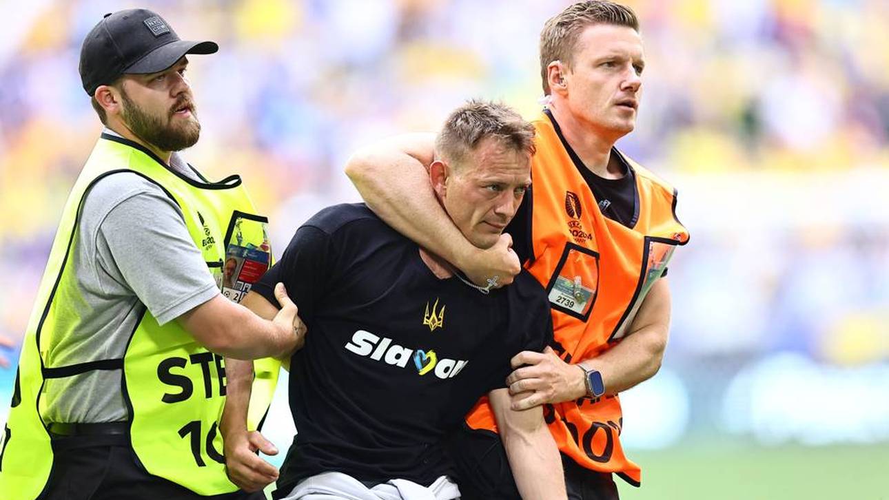 Flitzer-Alarm bei Ukraine-Spiel