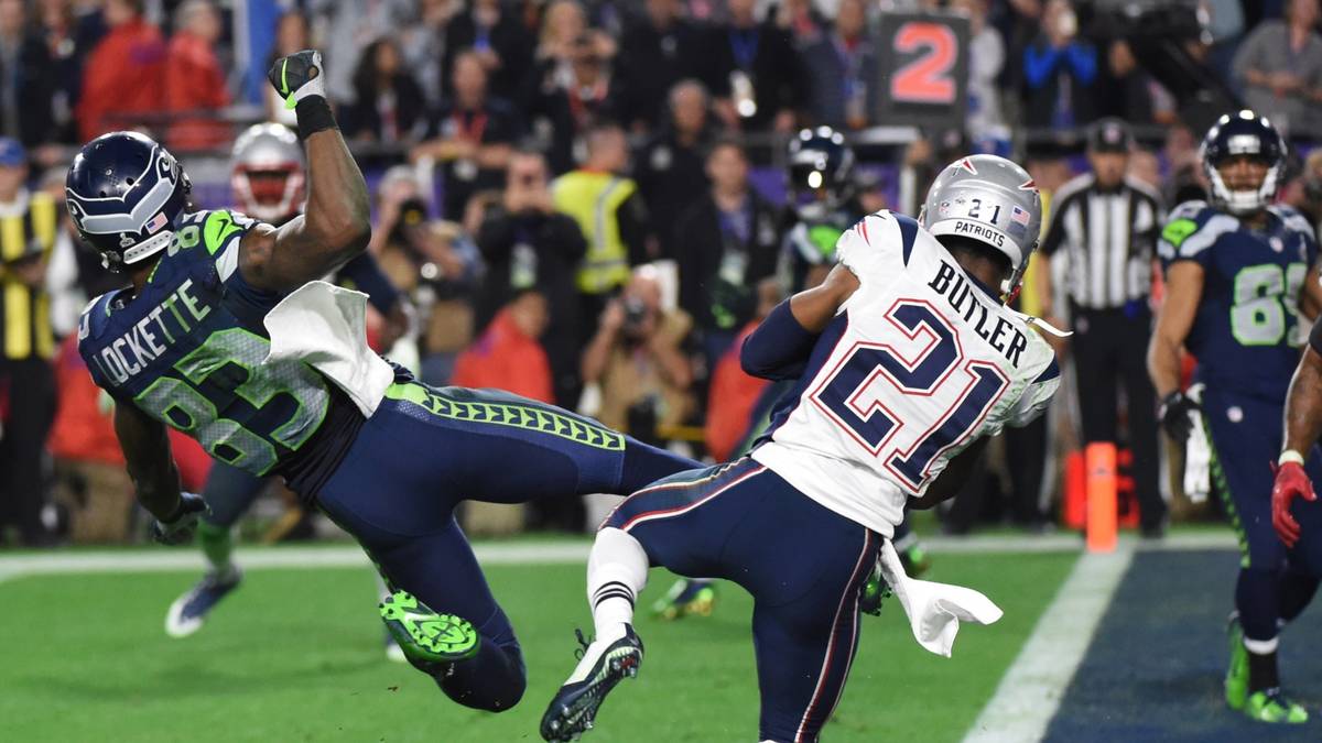 20 Sekunden vor dem Ende stehen die Seahawks lediglich einen Yard vor der gegnerischen Endzone. Anstatt mit dem zuvor überragenden Lynch zu laufen, entscheidet sich Quarterback Russel Wilson für einen Wurf - Patriots-Cornerback Malcolm Butler fängt diesen ab, die Interception entscheidet die Partie zugunsten New Englands