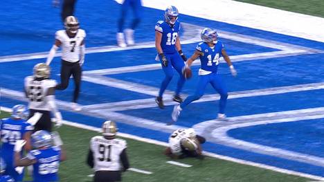 Die Detroit Lions erspielen sich in ihrem Auftaktspiel in die neue NFL-Saison einen deutlichen Vorsprung gegen die New Orleans Saints, brechen dann aber ein. In der Overtime ist Verlass auf den deutschen Receiver Amon-Ra St. Brown - und im entscheidenden Moment auf die Lions-Defense.