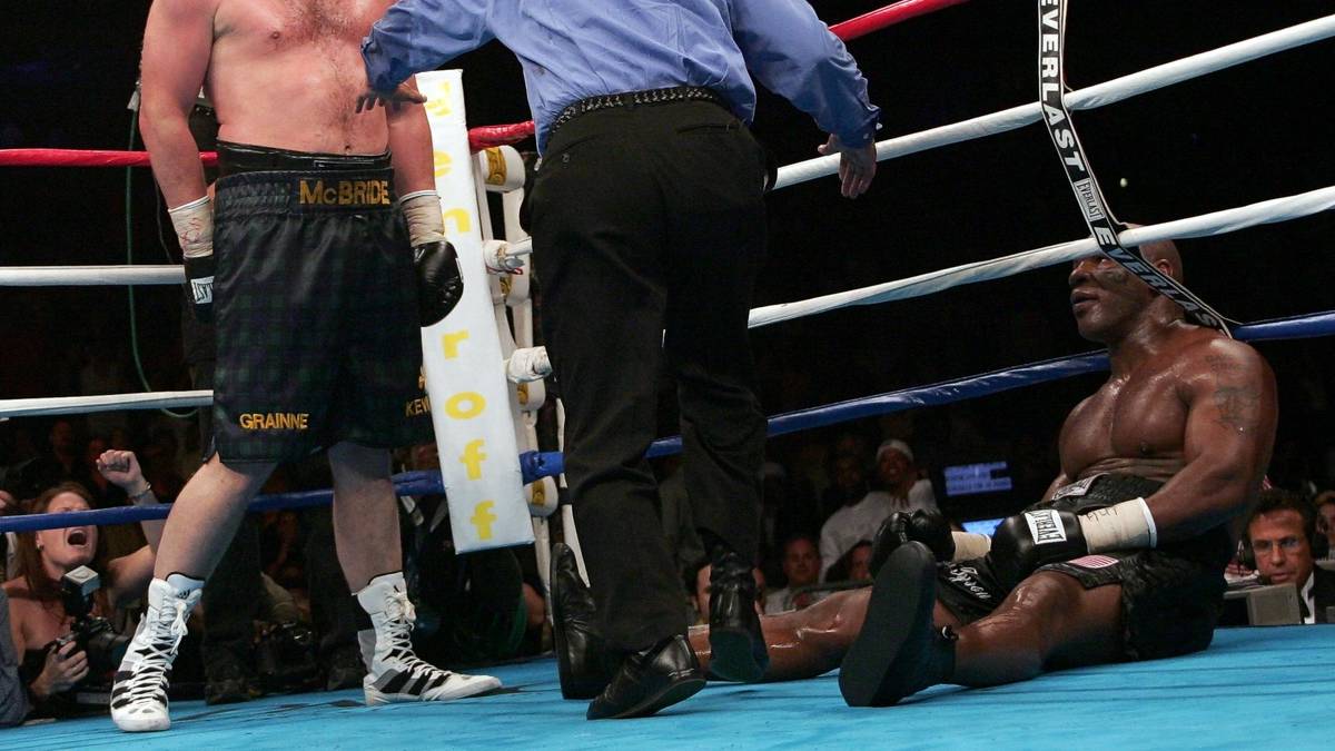 Aus Geldsorgen ("2003 war ich pleite") versucht Tyson 2005 wieder in den Ring zurückzukehren. Nachdem er am 11. Juni von Kevin McBride k.o. geschlagen wird, verkündet er sein endgültiges Karriereende. Um "den Boxsport, dem ich so viel zu verdanken habe, nicht mehr durch solche Auftritte lachhaft zu machen". In 58 Profikämpfen gelingen im 50 Siege