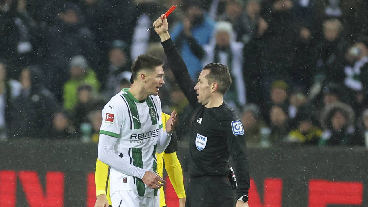 Gladbacher sieht Dumm-Gelb-Rot!