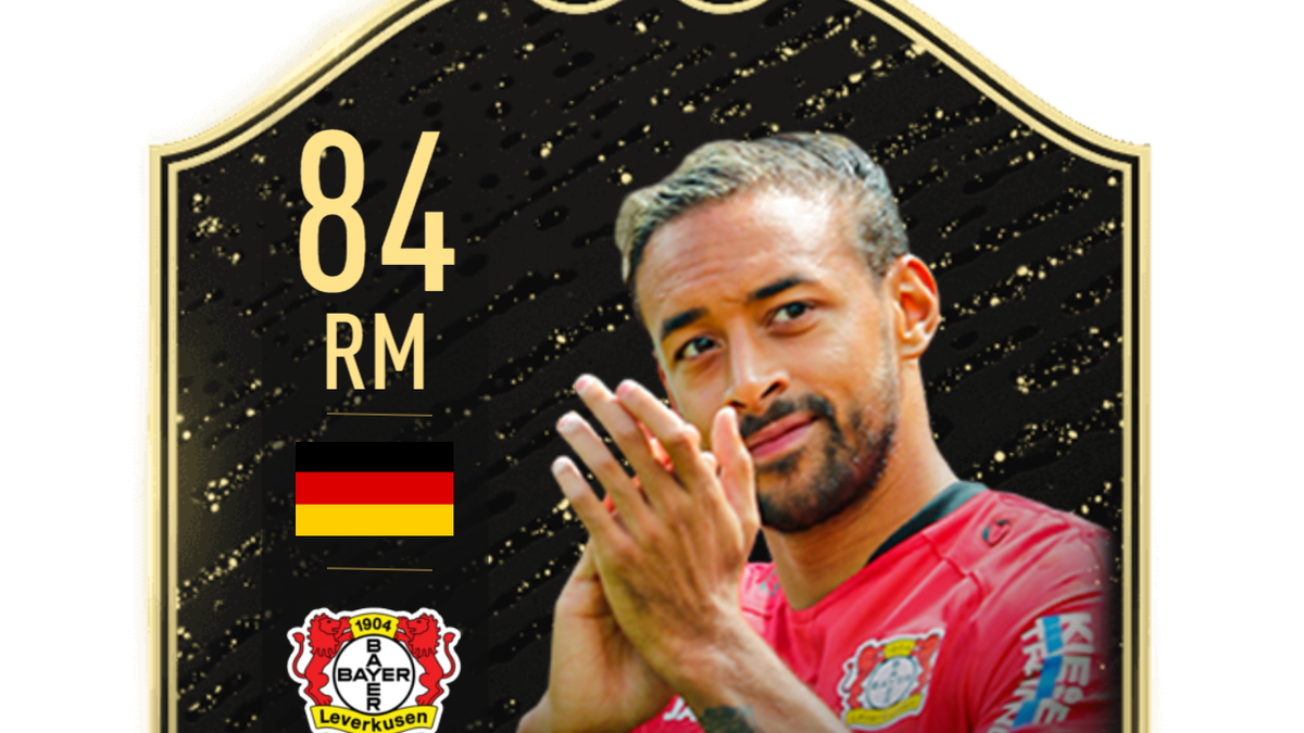 Karim Bellarabi (Bayer 04 Leverkusen), Rechtes Mittelfeld: 84 (+2); Basis-Karte Gold Rare: 82