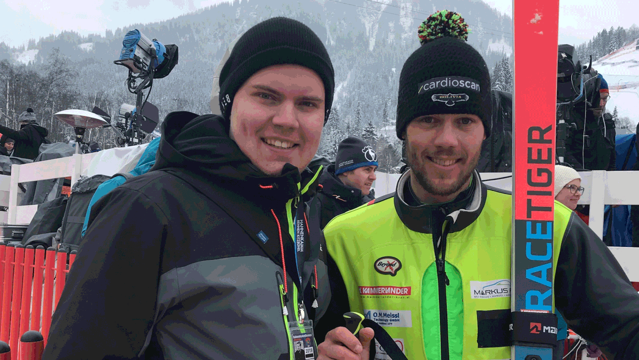 SPORT1-Reporter Florian Mesner sprach in Kitzbühel mit Simon Breitfuss Kammerlander