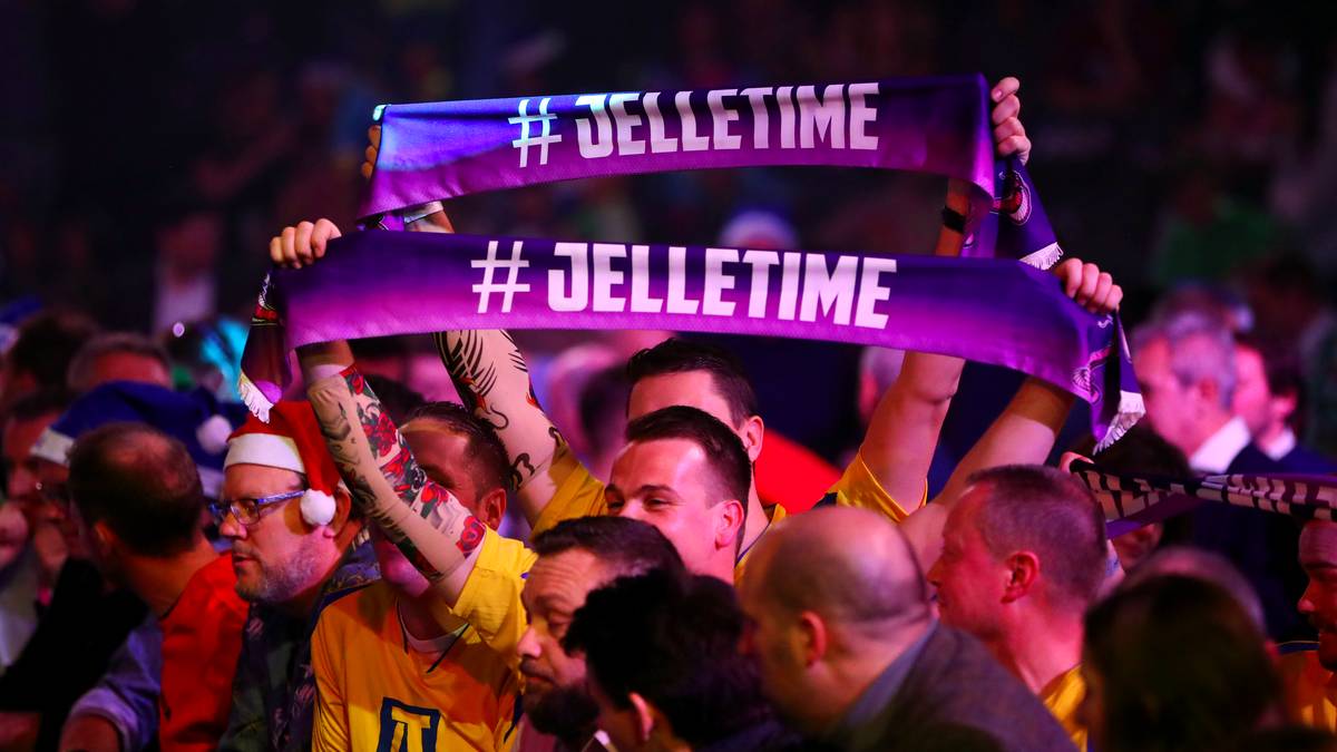 Hier sind die Fans von Jelle Klaasen noch zuversichtlich: Doch auch der Niederländer muss sich in der zweiten Runde geschlagen geben