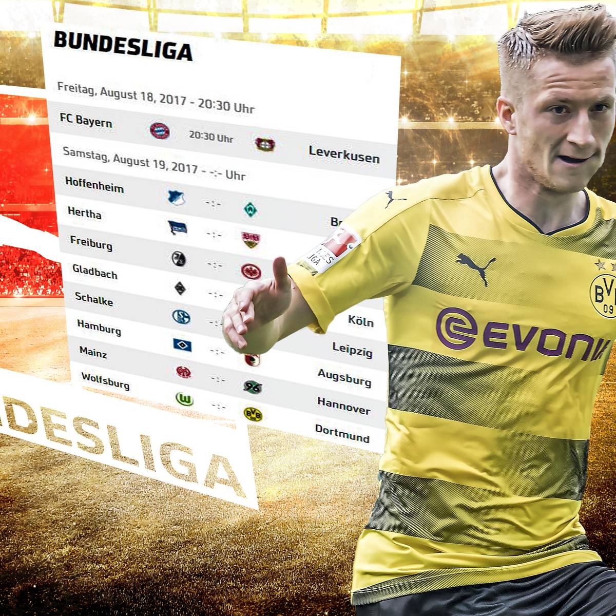 Der Bundesliga Spielplan Der Saison 17 18 Im Uberblick