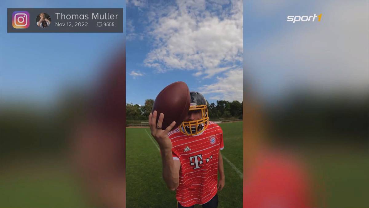 Thomas Müller ist schon heiß auf das NFL-Munich-Game. Auf Instagram heizt er den Football-Fans auf seine ganz besondere Art und Weise ein. 