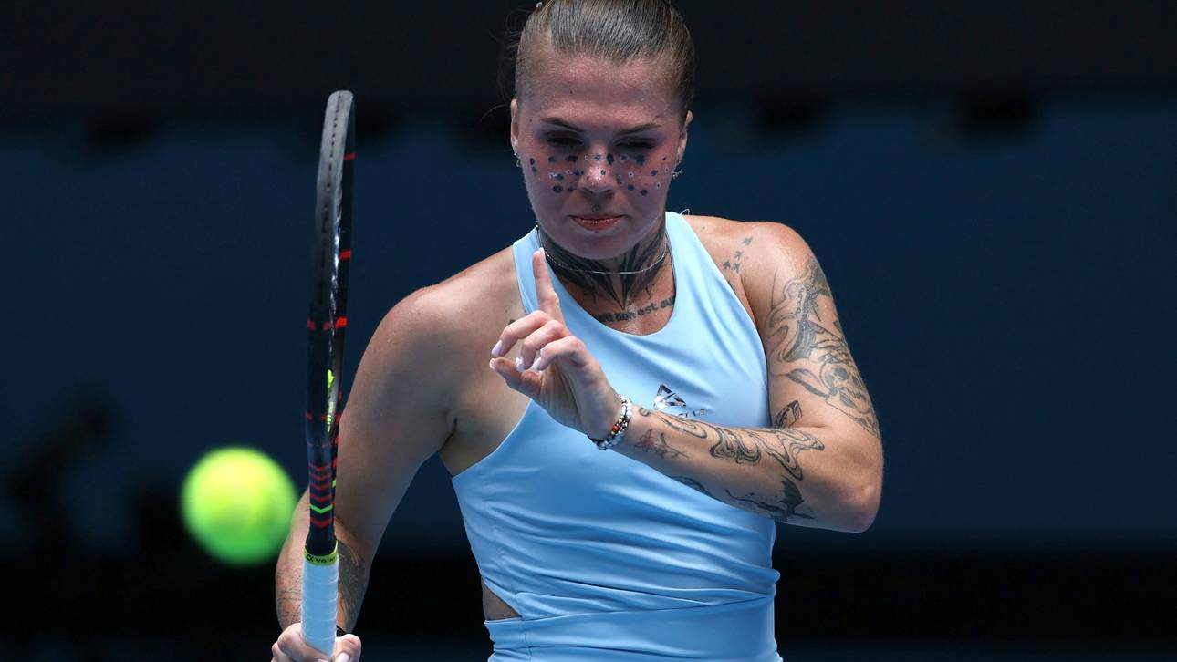 Oleksandra Olijnykowa bei den Australian Open