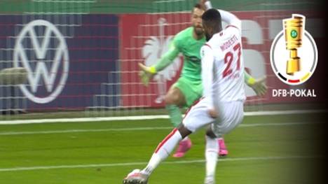 Dank Anthony Modeste erreicht der 1. FC Köln erstmals seit drei Jahren das Achtelfinale des DFB-Pokals. Der Stürmer trifft zum ersten Mal seit über einem halben Jahr.