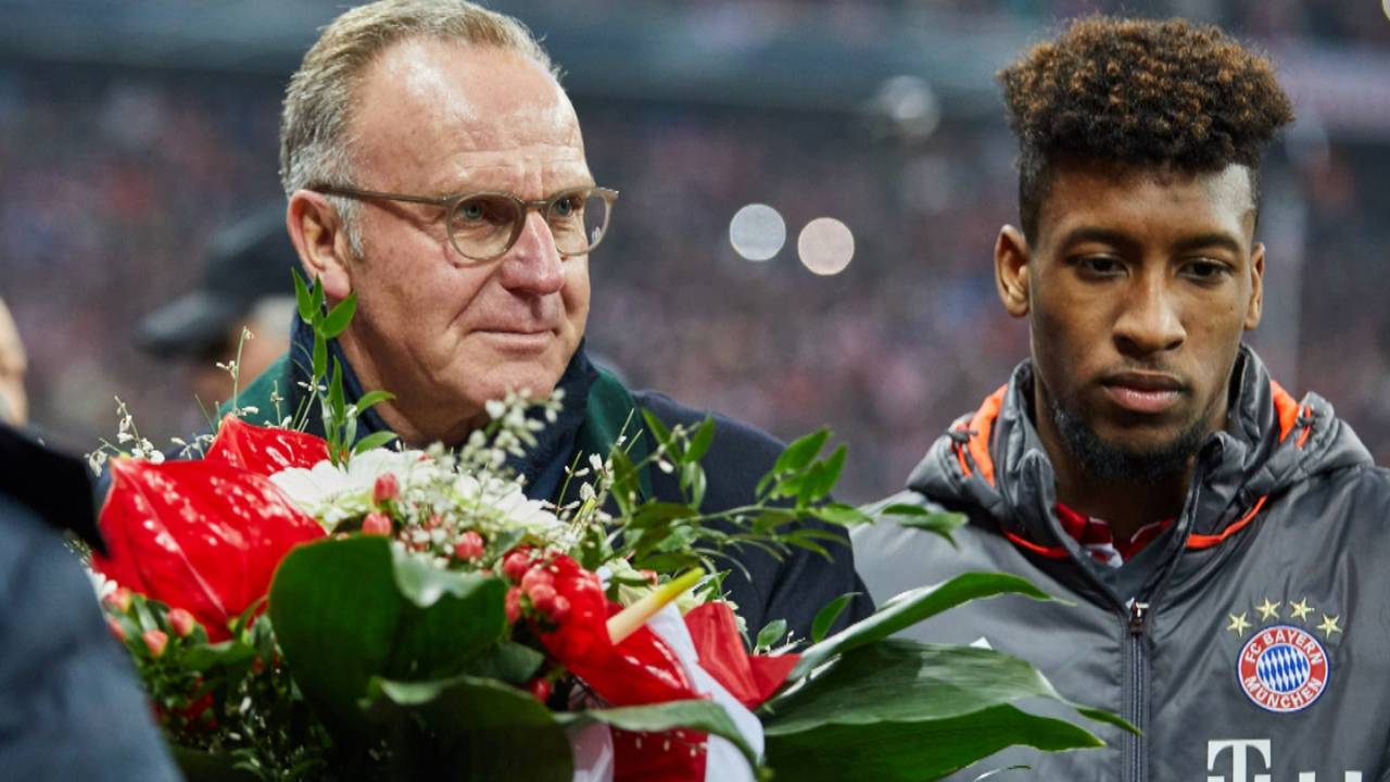 Newsflash: Bayerns Vorstandsboss Karl-Heinz Rummenigge tröstete Kingsley Coman