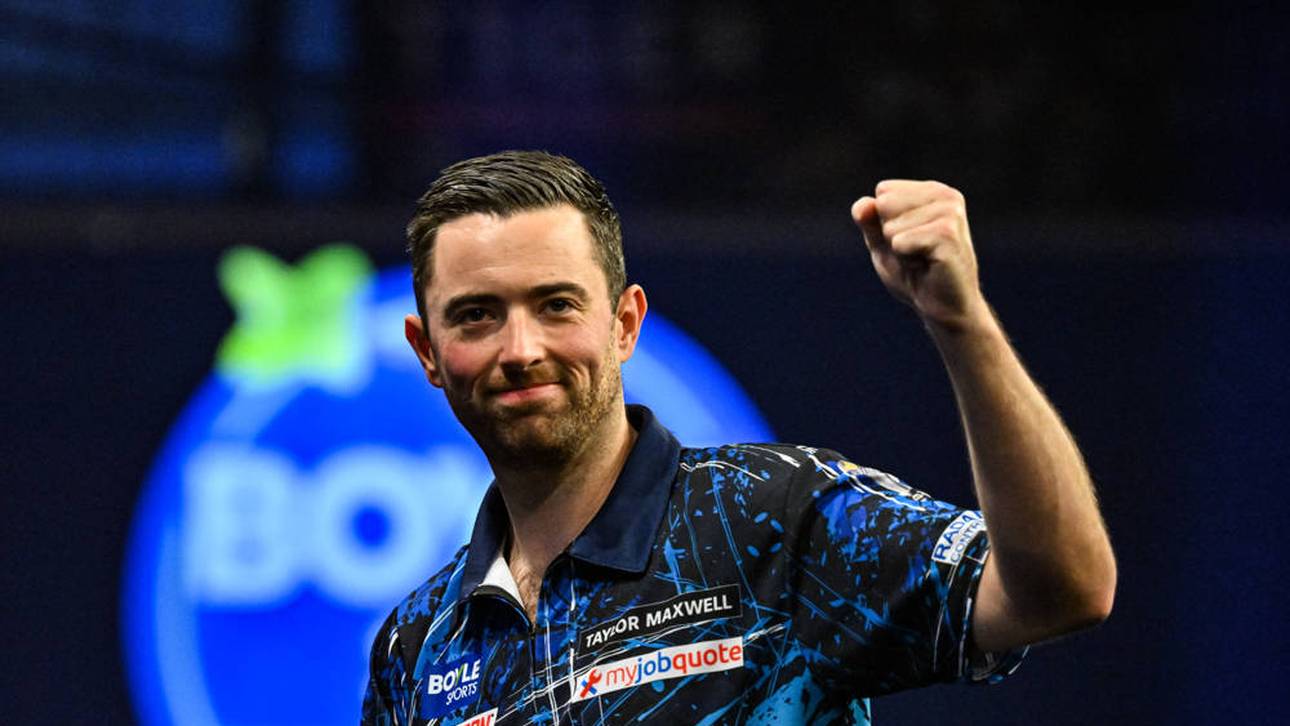 Luke Humphries steht im Finale des Grand Slam of Darts