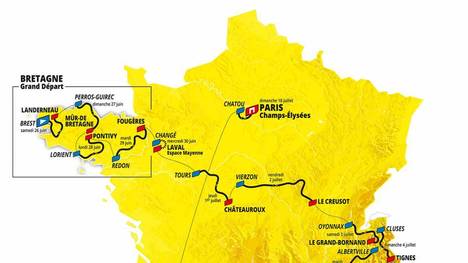 Tour de France 2021 - Strecke - Alle Etappen
