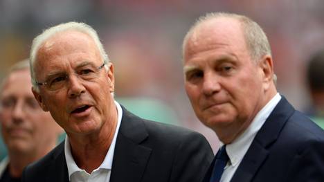 Franz Beckenbauer (l.) und Uli Hoeneß wurden 1974 zusammen Weltmeister
