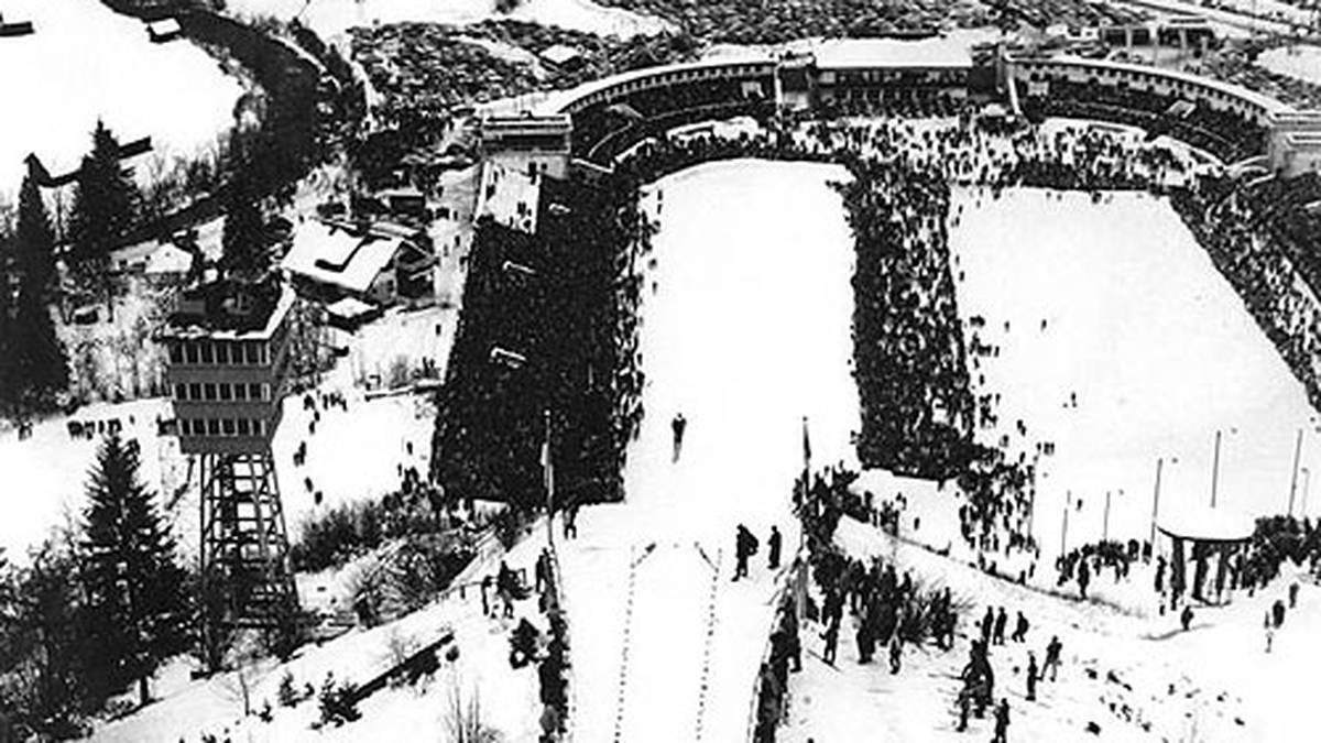 1953 wird die Vierschanzentournee zum ersten Mal ausgetragen - zum einzigen Mal innerhalb eines Jahres vom 1. bis 11. Januar. Danach dauert die Tournee immer vom 30. Dezember bis 6. Januar