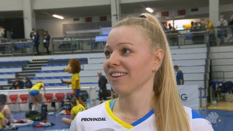 Der SSC Palmberg Schwerin startet gegen Suhl mit einem epischen Kampf in die Playoffs. Anna Pogany erklärt nach dem Spiel die Gründe für den Sieg und nennt den Schweriner X-Faktor.