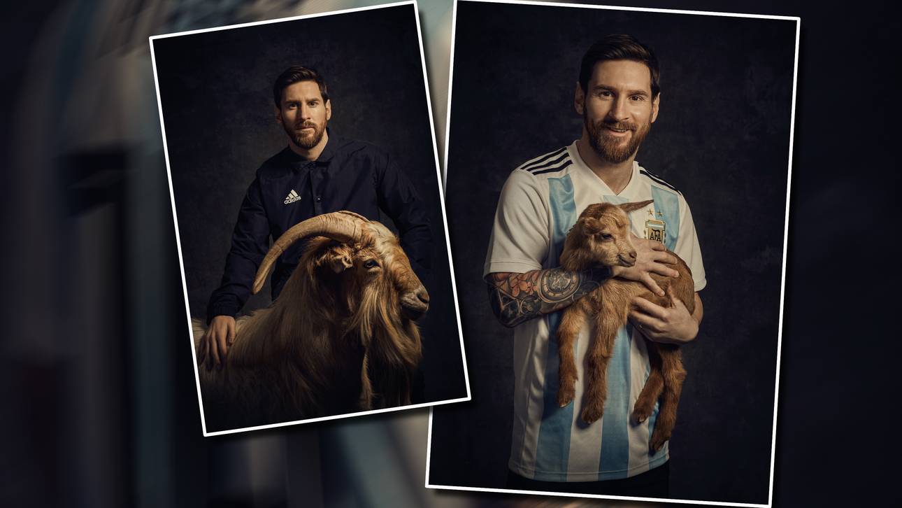 Darum posiert Messi mit Ziegen