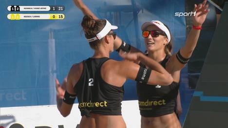 Das deutsche Top-Duo Ludiwg/Kozuch verliert das erste Finale der comdirect beach tour gegen Heidrich/Vergé-Dépré - der Spielbericht.