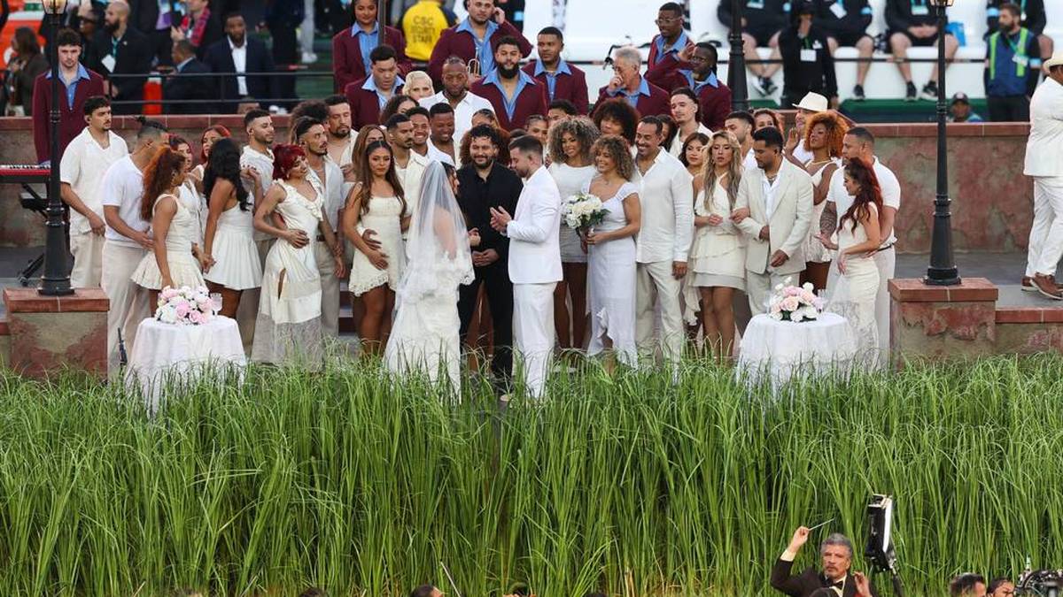 Eine echte Hochzeit war Teil der Show