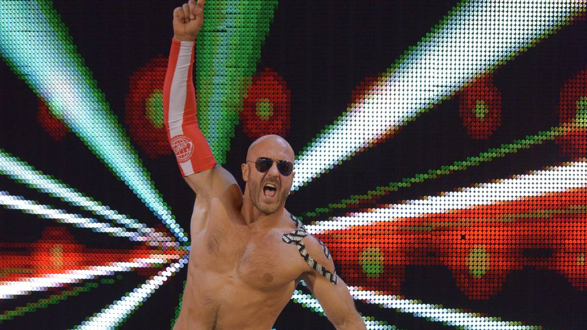 Das nächste Titelmatch und das erste absolute Highlight des Abends: Der Schweizer Edeltechniker Cesaro kämpft um den Intercontinental Title. Neben Champion The Miz hat er zwei weitere Gegner...