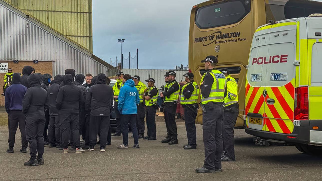 Rangers-Fans blockierten den Teambus