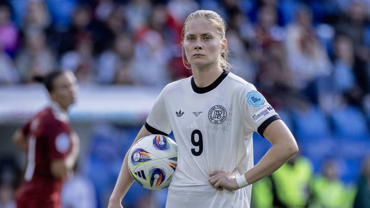 Sjoeke Nuesken vor ihrem entscheidenden Elfmeter