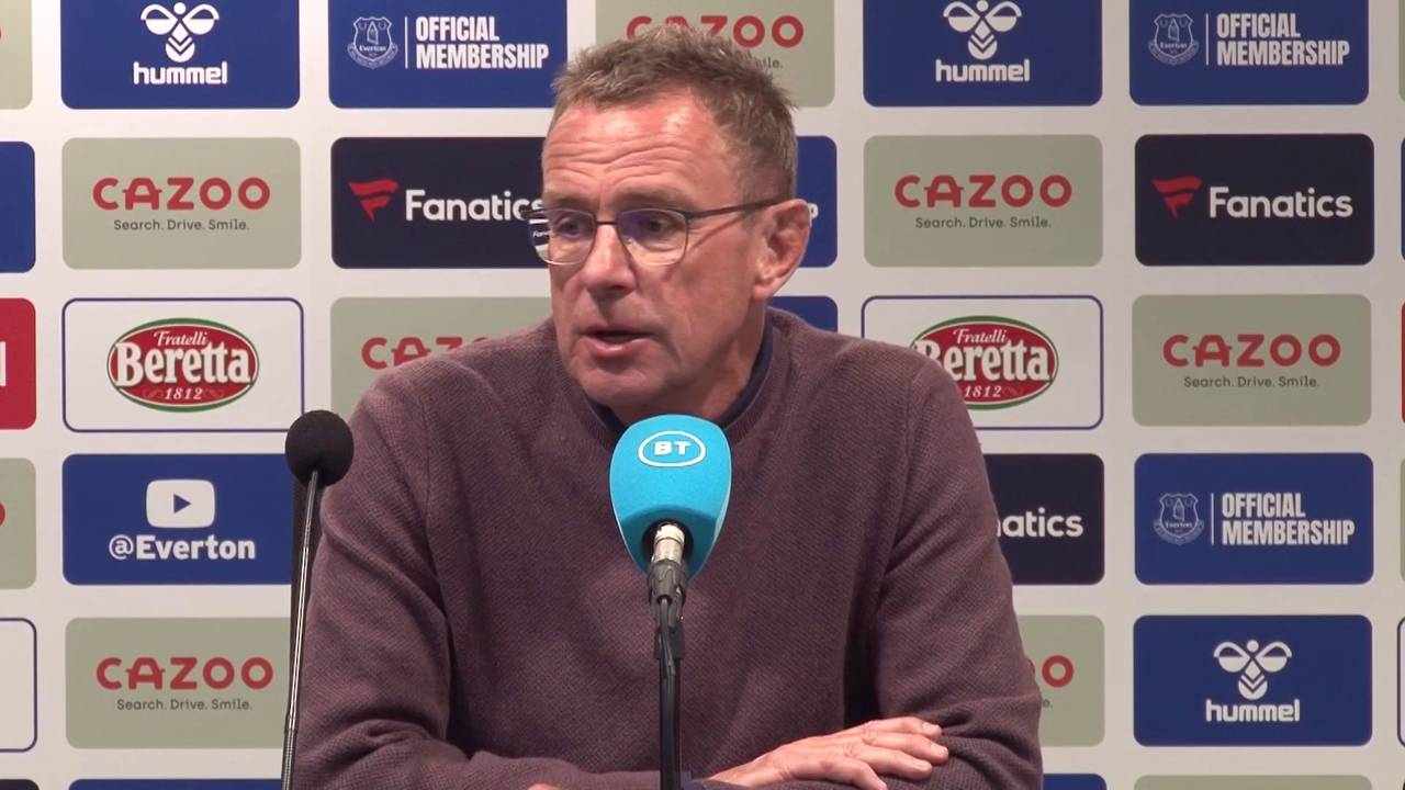 Ralf Rangnick nach der Niederlage von Manchester United gegen Everton