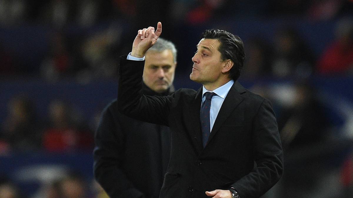 CORRIERE DELLO SPORT: "Montella wirft Mourinho raus und qualifiziert sich mit Sevilla fürs Viertelfinale. Ein Doppelpack von Ben Yedder haut Mourinhos Red Devils um. Lukakus Tor war letztlich nutzlos."